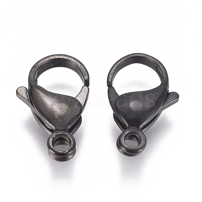 304 Stainless Steel Lobster Claw Clasps STAS-F224-04B-1