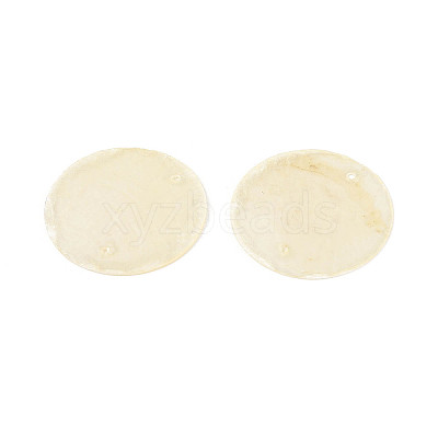 Spray Painted Natural Capiz Shell Disc Links Connector Charms SSHEL-T017-32H-1