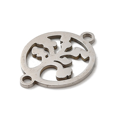 Tarnish Resistant 304 Stainless Steel Connector Charms STAS-D013-02A-P-1