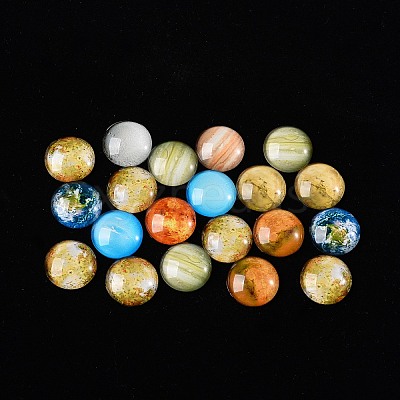Luminous Glass Cabochons GLAA-SZ0001-13-1