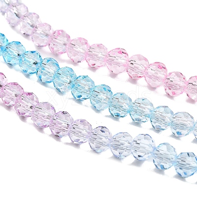 Transparent Painted Glass Beads Strands LS-DGLA-A034-T4mm-A22-1