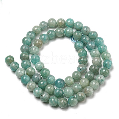 Natural Amazonite Beads Strands G-K068-03-6mm-01-1