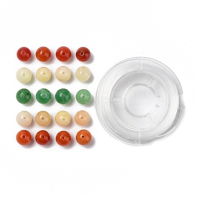 100Pcs Natural White Jade Beads DIY-SZ0004-58L-1