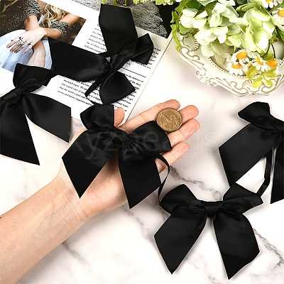 2Pcs Cloth Bowknot Hanging Banner for Christmas Tree Decoration AJEW-SP0002-82A-1