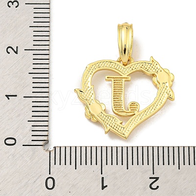 Heart Brass Pendants KK-I714-04G-J-1