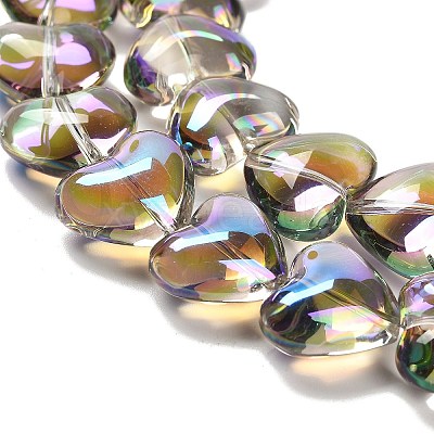 Electroplate Glass Beads Strands EGLA-B008-01A-HR02-1