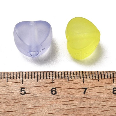 Frosted Transparent Acrylic Beads X-OACR-A032-30-1