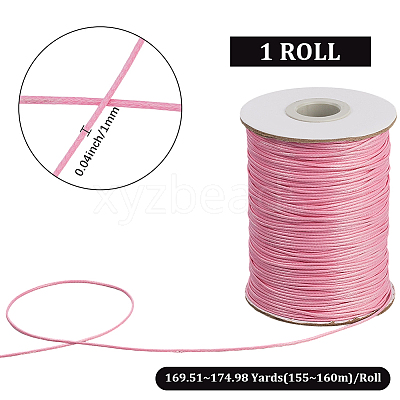 1 Roll Eco-Friendly Korean Waxed Polyester Cord YC-SP0001-03I-1
