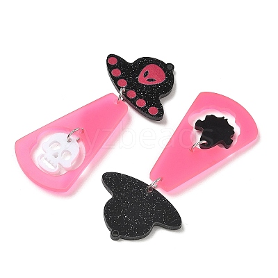 Halloween Opaque Acrylic Big Pendants AC-CBACFA6-02P-1