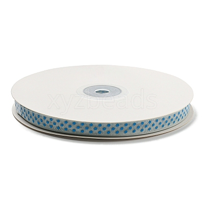 100 Yards Polka Dot Print Nylon Ribbons OCOR-G014-01A-1
