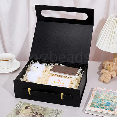 Folding Cardboard Paper Packing Boxes with Handles CON-WH0095-184-1