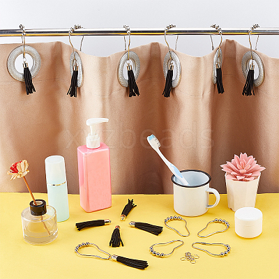 Iron Shower Curtain Rings Pendant Decoration DIY-PH0009-44-1