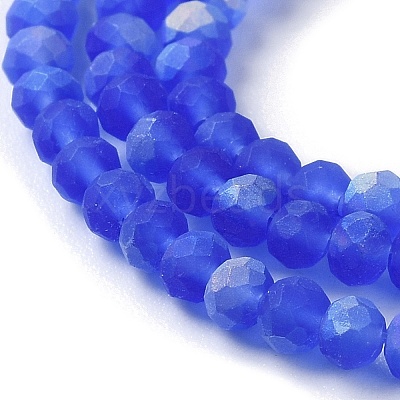 Imitation Jade Glass Beads Strands EGLA-A034-T2mm-MB31-1