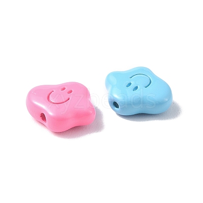 Spray Painted Alloy Beads PALLOY-Q445-28-1