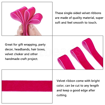 Velvet Ribbon SRIB-WH0006-18D-1
