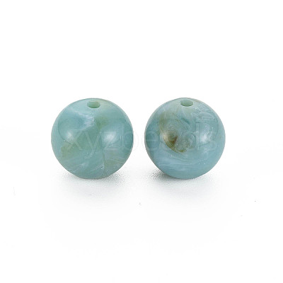 Round Imitation Gemstone Acrylic Beads OACR-R029-20mm-06-1