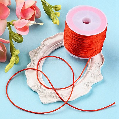 30M Nylon Satin Rattail Cords NWIR-YW0001-04-04-1