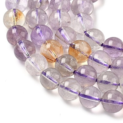 Natural Ametrine Beads Strands G-F461-02-6mm-1