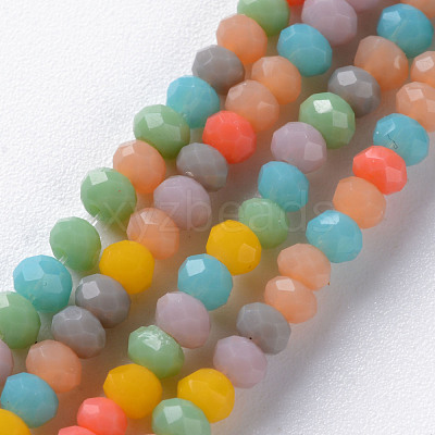 Opaque Glass Beads Strands GLAA-T006-09-B01-1