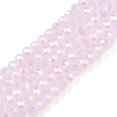 Electroplate Glass Beads Strands EGLA-A044-J3mm-B02-1