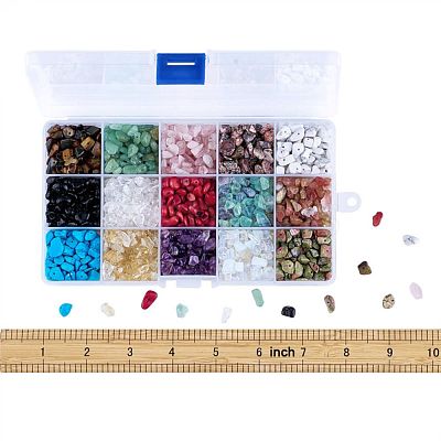 Mixed Natural & Synthetic Gemstone Beads G-X0003-B-1