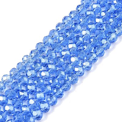 Electroplate Glass Beads Strands EGLA-A044-T4mm-A14-1