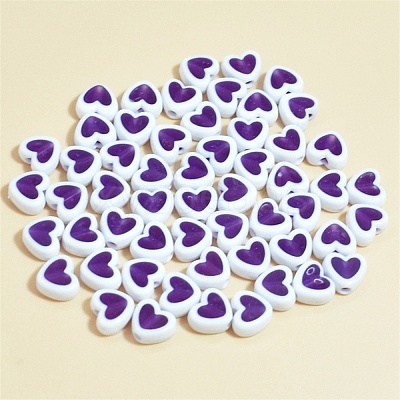 50Pcs Plastic Beads LS-KY-WH0006-03G-1