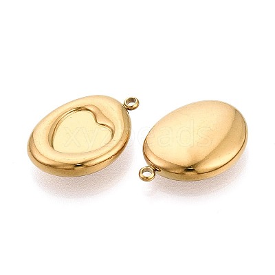 304 Stainless Steel Pendant Cabochon Settings STAS-T075-24G-1