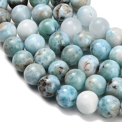 Natural Larimar Beads Strands GG-D001-A01-1