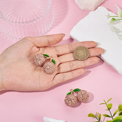 2Pcs Alloy Cherry Charms FIND-TA0009-30A-1
