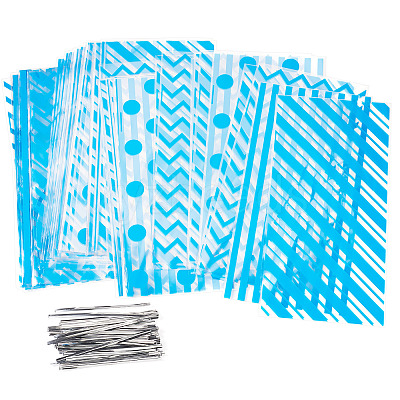 4 Styles OPP Cellophane Candy Storage Bags Sets ABAG-TAC0013-20A-02-1