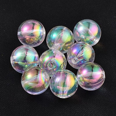 Eco-Friendly Transparent Acrylic Beads PL734-2-1