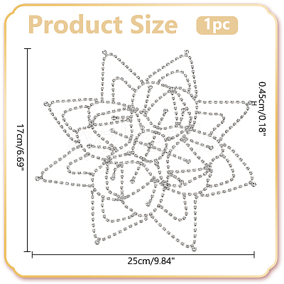 1Pc Rhinestone Mesh Headpiece Cap OHAR-WR0001-03S-1