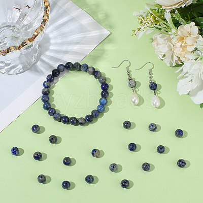 2 Strands Natural Lapis Lazuli Beads Strands G-SP0001-26-1