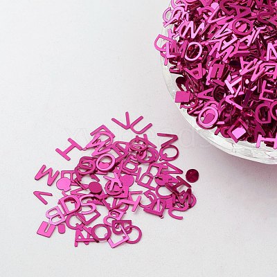 Ornament Accessories Plastic Paillette/Sequins Beads X-PVC-E001-12-YD03-1