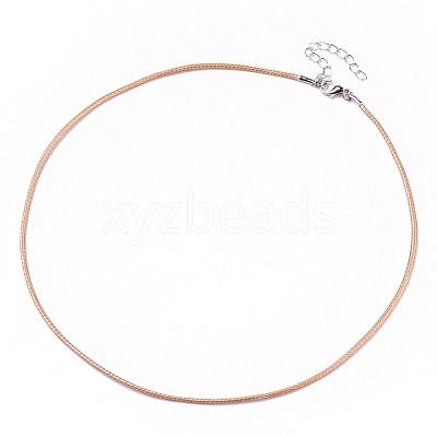 Waxed Cotton Cord Necklace Making MAK-S032-1.5mm-B16-1
