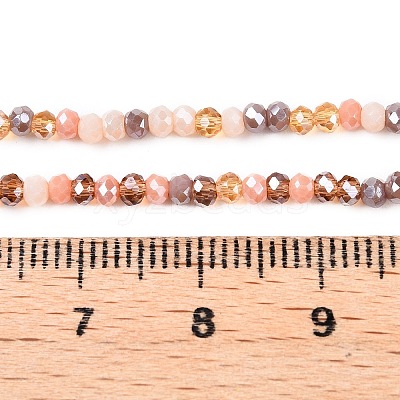 Electroplate Glass Beads Strands GLAA-T023-A16-05-1