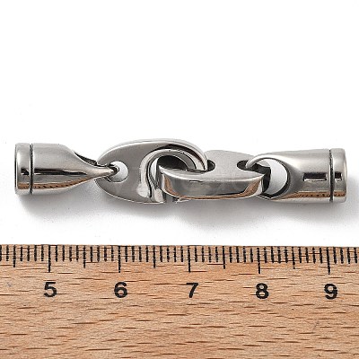 304 Stainless Steel Interlocking Clasps STAS-V008-24P-1