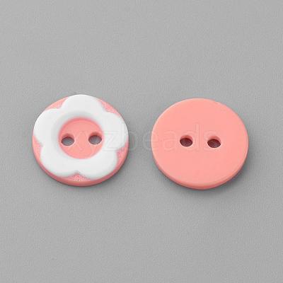2-Hole Acrylic Buttons BUTT-S020-34-1