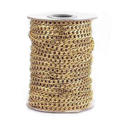 304 Stainless Steel Cuban Link Chains CHS-P003-20G-1