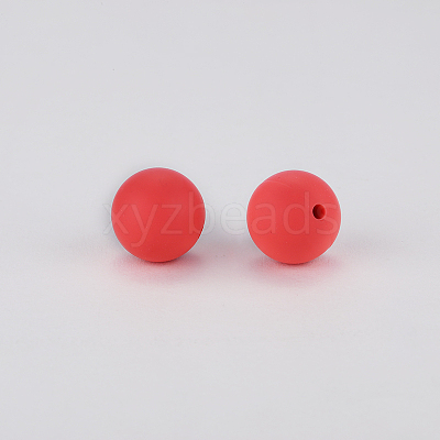 Round Silicone Focal Beads SI-JX0046A-45-1