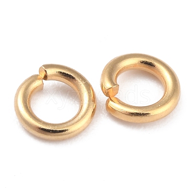 Rack PlatingBrass Open Jump Rings KK-O139-18L-G-1