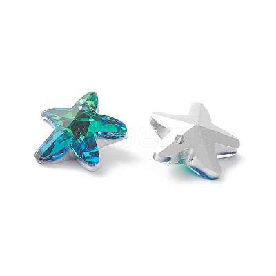 Electroplate Glass Charms GLAA-H101-B-04-1