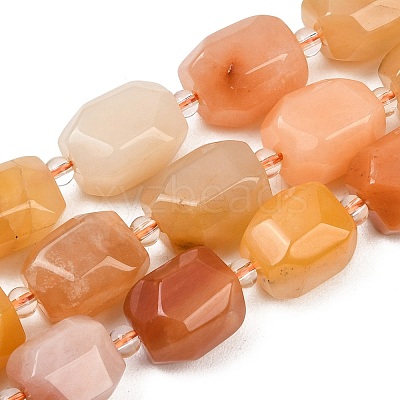Natural Yellow Aventurine Beads Strands G-Z147-E04-01-1