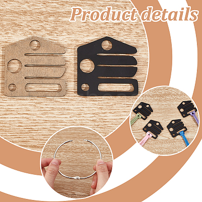 50Pcs House Shape Acrylic Bobbins OACR-OC0001-25A-1