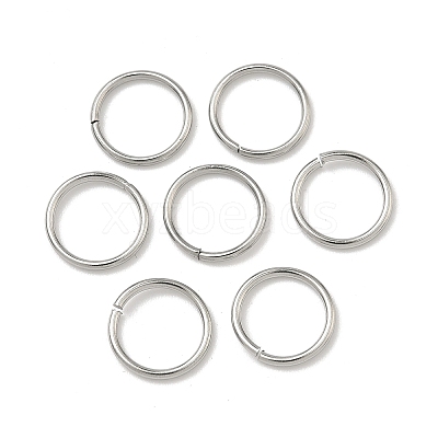 Tarnish Resistant 304 Stainless Steel Open Jump Rings STAS-J013-10x1mm-01-1