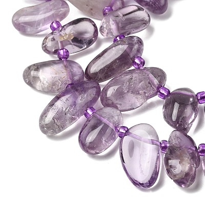 Natural Amethyst Beads Strands G-L649-D05-01-1
