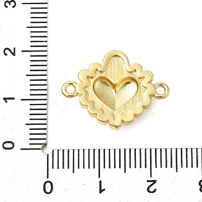Brass Enamel Connector Charms KK-P303-14A-G-1