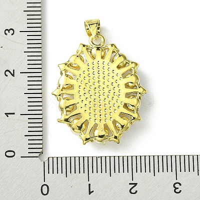 Eco-Friendly Brass Pendants KK-A204-02A-03G-1