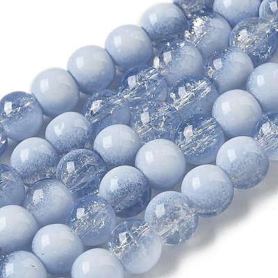 Crackle Glass Beads X1-GLAA-U001-8mm-14-1